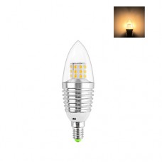 7W AC100-240V E14 Base SMD2835 LED Candle Light Bulb Lamp Warm White  for Crystal Light Pendant Lamp etc..
