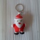 Santa Claus LED Keychain Key Chain Ring with Flashlight Torch & Sound funktion Christmas gift