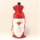 Cute Christmas Santa Claus Wine Bottle Cover For Gift Home Decoration Holiday Party 