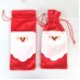 Cute Christmas Santa Claus Wine Bottle Cover For Gift Home Decoration Holiday Party 