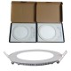 9w slim led panel light recessed lamp downlight round dimmable warm/natural/cool white wholesale